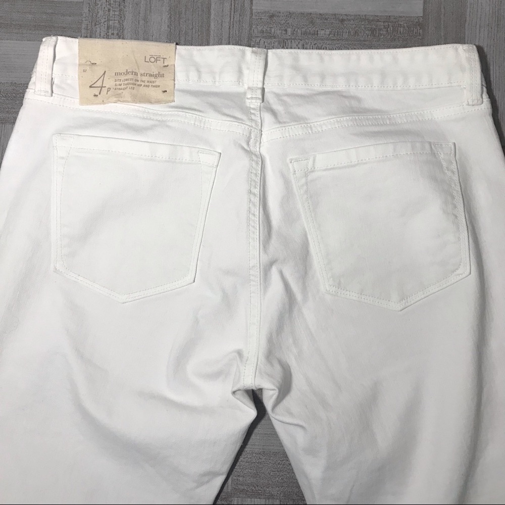 Ann Taylor LOFT Modern Straight Jeans Size 4P NWT - Picture 4 of 7